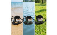 Coiled Wave Leash Heavy-Duty Surfboard Leash with Ankle Cuff Leg Rope Flexible Sturdy for Surfers, Surfing, Bodyboarding