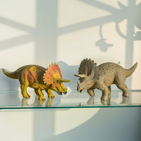 Triceratops Figurine Hand-Painted Triceratops Figure Dinosaur Figurine Lifelike Dinosaur Toy Textured for Collectors