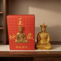 Dizang Bodhisattva Figurine Display Base Dizang Bodhisattva Figurine Good Luck Desktop Buddha Decoration