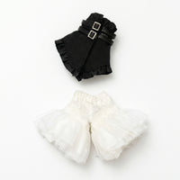 Layered Black Strapless Doll Outfit Buckle Detail Two-Piece Doll Set Soft Cloth Toy Clothing Stylish