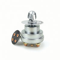 Rotary Battery Disconnect Switch Manual Battery Switch with Indicator Plate Easy to Install Stable Performance for Marine, Car Storage