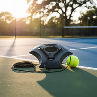 Elastic Cord Tennis Rebounder Coach Built-in Handle Tennis Training Rebounder Portable Sports Gear Easy to Set Up