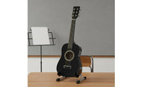 Solid Wood 25 Inch Guitar Easy to Play Toy Guitar Lightweight Portable for Beginners, Learning, Practice
