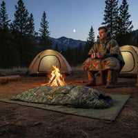 Warm Sleeping Bag Poncho Water-Resistant Hooded Sleeping Cloak Full Body Wrap Camping Poncho Quilt Insulated for Journey