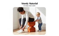 Multi-Functional Hourglass-Shaped Stool Compact Small Seat Modern Design Home Furnishing Versatile for Homeowners, Interior Designers, Entryway, Living Room, Bedroom, Balcony
