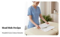 Massage Towel with Face Hole Skin-Friendly Face Cradle Towel Water Absorption for Estheticians, Masseuses, Spas