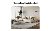 U-Shaped Combination Sofa Modern design Living Room Furniture Latex pad Sectional Couch for Homeowners, Entertainers, Lounge Area, Large Apartment