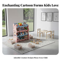 Multifunctional Storage bunnyThemed Toy Bin Organizer Large Capacity Multi-Compartment storage unit Rounded Corners children's Furniture Easy to Clean for Toddlers, Parents, Playroom, Nursery, Daycare Center, study corner