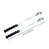 Textured Grip Wrench Extender Black Handle 50 Cm Wrench Extender Long Straight Tool Accessory Hardened Steel