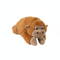 Large Capacity Gorilla Soft Writing Instrument Case Zipper Closure Soft Gorilla Stationery Bag Monkey Plushie Pouch for Students, School, Office
