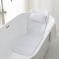 3D Mesh Full Body Bath Pillow Non-Slip Bath Cushion with Suction Cups for Adults, Bathtub, Home Spa
