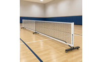 Indoor Outdoor Pickleball Net Set Central Support Pole Pickleball Net System Black Mesh Court Gear Storage Bag