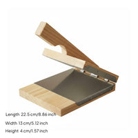 Multi-Purpose Dumpling Wrapper Press Versatile Wooden Pastry Presser Compact Size for Home Cooks