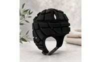 Segmented Soft Shell Helmet Adjustable Fit Padded Head Guard Ear Cutouts uncoveredFace Helmet Chin Strap