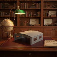 Illuminated Model Aircraft Hangar Tabletop Hangar with Light Compact for Hobbyists, Collectors