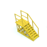HO Scale Model Stair DIY Railway Diorama Walkway Model Stair with Railing 3D Printed Scenery Kit Unpainted