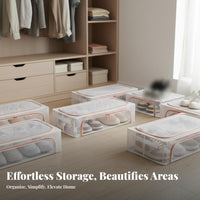 Space Saving Foldable Shoe Container Dustproof Stackable Shoe Box Dust Clear for Sneakerheads, Homeowners, Under Bed, Bedroom, Entryway