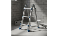 Telescopic Folding Ladder Foldable Versatile Extension Ladder Portable Household Equipment for Indoor, Construction