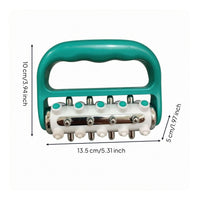 Metal Rods U-Shaped Massage Roller Hand-Operated Handheld Massage Roller Lightweight Self Care Tool Multipurpose for Legs, Back, Shoulders, Waist