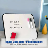 Children's Whiteboard, Double-Sided Erasable Drawing Board, Stand Note Board for Home and School