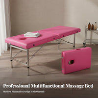 High Weight Capacity Foldable Massage Bed Thick Cushioning Portable Massage Table Water and Oil Resistant Foldable Spa Bed Easy to Clean for Estheticians, Physical Therapists, Home Users, Beauty Salons, Medical Facility S, Medical Facility