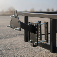 Trailer Spare Tire Carrier Powder Coated Trailer Spare Tire Mount Adjustable for Utility Trailers