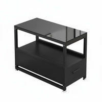 Modern Minimalist Design Sofa Side Cabinet with Drawer Multi-Functional End Table Spacious Storage Living Room Furnishing Sturdy Construction for Apartment Dwellers, Homeowners, Interior Designers, Small Areas, Bedroom, Home Office, Study