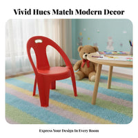 Long-Lasting Stackable Plastic Seat with Backrest Easy to Clean Low Stool Polished Edges Small Chair Strong Load-Bearing for Children, Families, Living Room, Entryway, Kitchen, Bedroom