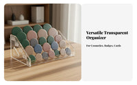 Household Storage Tiered Organizer Compact Footprint for Vanity