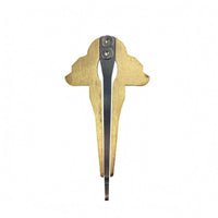 Screw-Fixed Vibrating Strip Brushed Metal Mouth Harp Silver-Toned Finish Metal Mouth Harp Short Playing End Vargan Compact