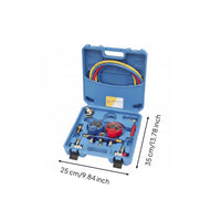 Gauge Set with Storage Case Accurate Gauge Set with Case Shock-Resistant Tool Kit for Air-Conditioning Service