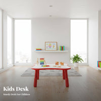 Double Seating Adjustable Table and 2 Chairs Set Multi-Functional Figure-EightShaped Table with 2 Sofa Chairs Safe Rounded Corners children's Furniture Easy to Clean for Toddlers, Preschoolers, Parents, Playroom, Nursery, Classroom, Living Room