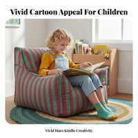 Comfortable Teardrop Bean Bag Chair Soft Texture Floor Seating Lightweight Indoor Furniture Removable Cover for Children, Students, Playroom, Living Room, study corner, Lounge Area