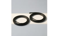 2 Pieces Roof Drip Weatherstrip with End Tabs Noise Reducing Roof Drip Molding Weatherstrip Compatible for Automotive DIY
