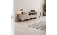 TV Cabinet with Drawers Solid Wood TV Stand with Drawers Fully Assembled for Living Room