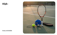 Easy to Swing Beginner Tennis Racket Pre Strung Kids Tennis Racket Long Lasting for Juniors, Solo Practice, Outdoor Play