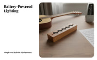 Wooden Guitar Pick Holder Solid Wood Wooden Guitar Pick Box Compact and Portable