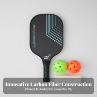 Racket Non-Slip Grip Carbon Fiber Racket Large Sweet Area for Intermediate Participants, Adults, Recreational Play, Outdoor, Practice