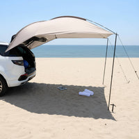Car Rear Awning Portable Vehicle Rear Awning Trunk Sunshade Cover Rainproof Hatchback Sun Shade Protection for Tailgating