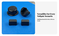 4 Pieces Tailgate Hinge Bushing Kit Wear Resistant Tail Gate Hinge Hinge Bushing Insert ABS Long-Lasting Replacement Car Part
