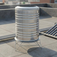 Stainless Metal Reservoir Tank Large Capacity Vertical Water Storage Tank Thickened Material