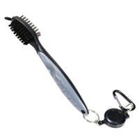 Club Cleaning Kit Carabiner Fastener Club Brush Towel Set Sports Accessory Retractable Cord Microfiber Honeycomb Weave