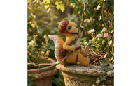 Climbing Squirrel Ornament Rustic Squirrel Tree Figurine Decor for Gardeners