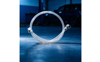 Transparent Flexible Hose with Metal Fittings Resistant to Flexible Hose Tube Tubing Long-Lasting for Mechanics