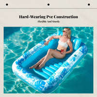 Inflatable Water Floating Bed, Multi-Functional Lounger, Pool Float for Lawn and Home