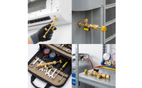 Valve Core Removal Tool Compact Connector Core Remover Installer Tool Heavy Duty for Refrigeration Service
