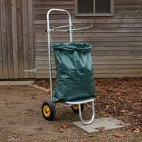 Solid Rubber Wheel Crop Bag Holder Trolley Heavy Duty Produce Collection Trolley Stable Base for Orchard
