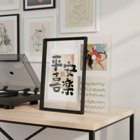 Double-Sided Transparent Picture Frame for Posters and CDs, Thickened Display Frame