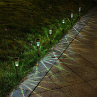 Solar Lights Outdoor Garden Decor with Manual Switch, Solar Powered Garden Lights in Abstract Shape
