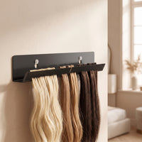 Strand Attachment Organizer Wall-Mounted Strand Attachment Holder Stainless Steel Display Rack for Hairstylists, Salons, Styling Stations